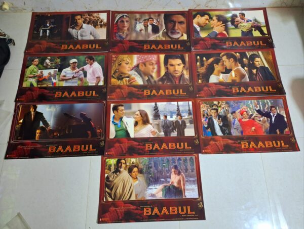 BAABUL bollywood movies lobby cards