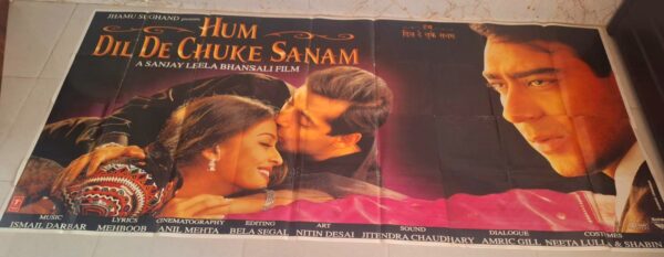 HUM DIL CHUKE SANAM 6 sheet poster