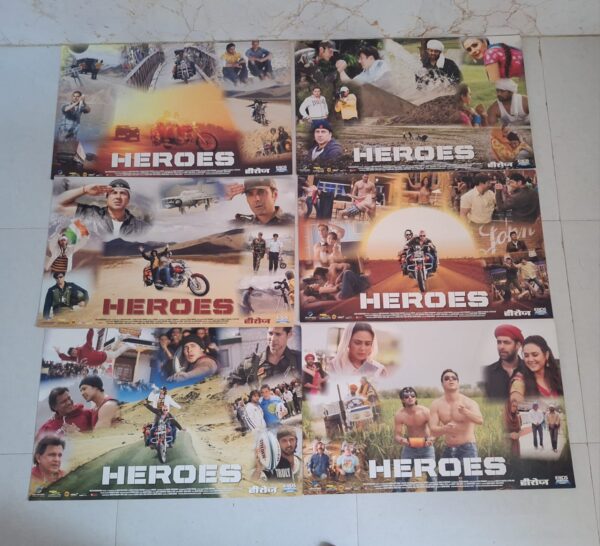 HEROES bollywood movies lobby card