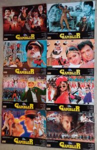 GAMBLER Bollywood movies lobby card