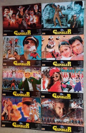 GAMBLER Bollywood movies lobby card