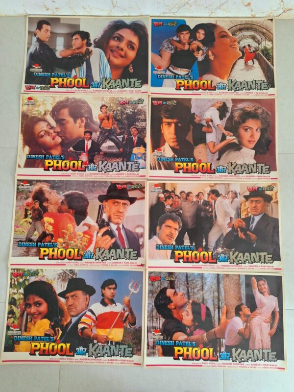 PHOOL AUR KAANTE Bollywood movies lobby card