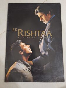 EK RISHTAA Bollywood movie booklet