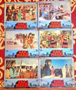 RAJ MAHAL Bollywood movies lobby card