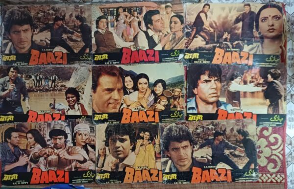BAAZI Bollywood movies lobby card