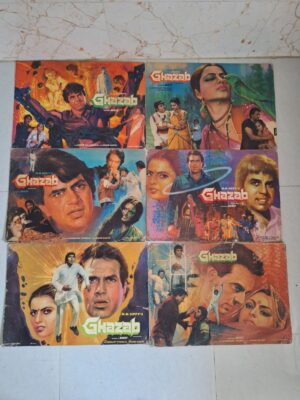 GHAZAB HAND PAINTED Bollywood movies lobby card