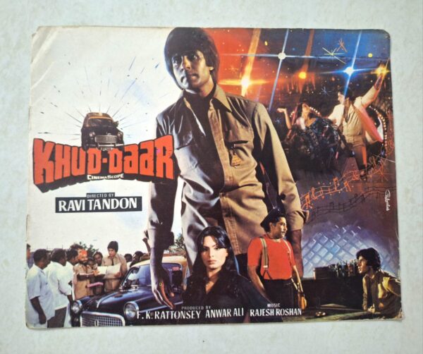 KHUDDAAR Bollywood movie booklet