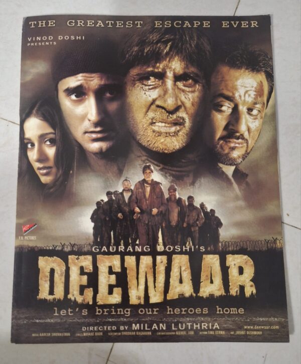DEEWAAR Bollywood movie booklet