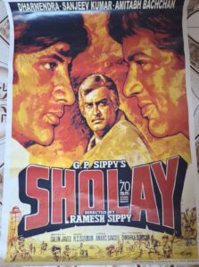 SHOLAY Bollywood movie posters