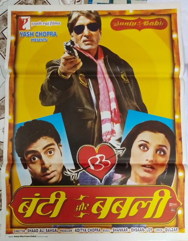 BUNTY AUR BABLI Bollywood movies poster