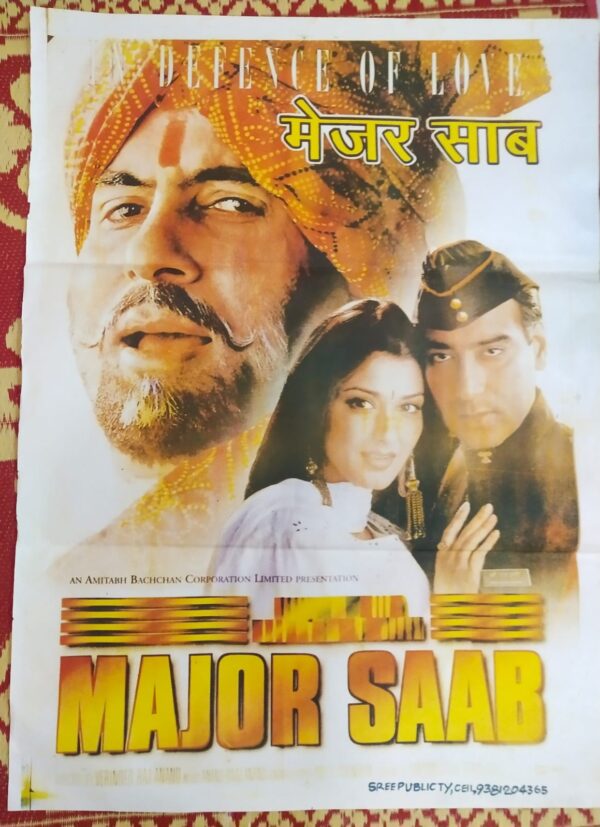 MAJOR SAHAB Bollywood movies poster