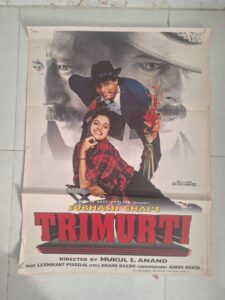 TRIMURTI Bollywood movies poster