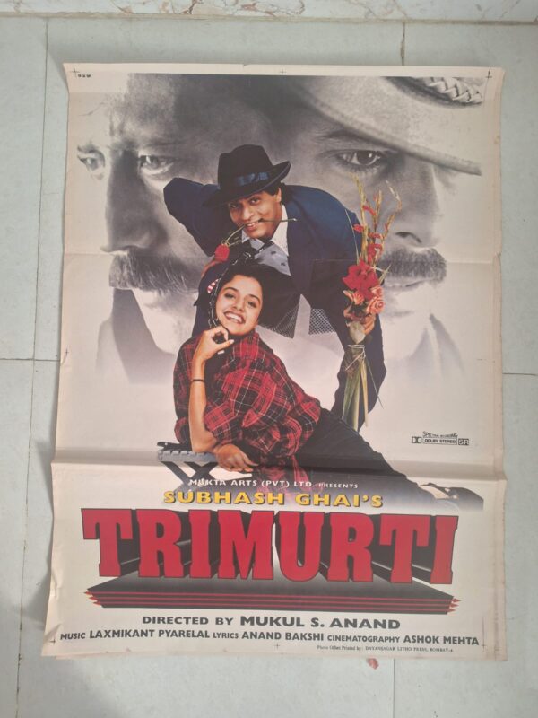 TRIMURTI Bollywood movies poster