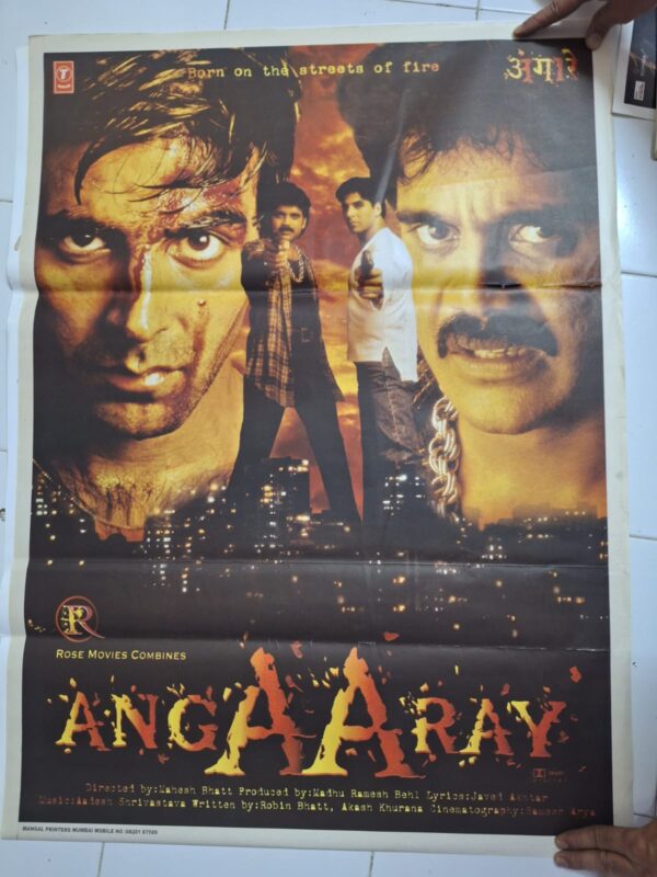 ANGAARAY Bollywood movies poster