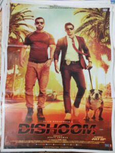 DISHOOM Bollywood movies poster