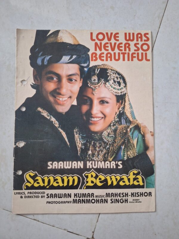 SANAM BEWAFA Bollywood movie booklets