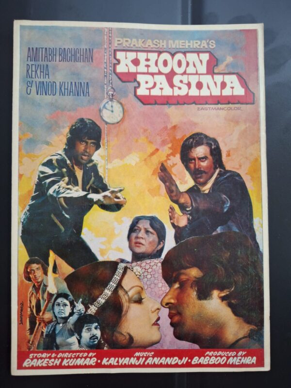 KHOON PASINA Bollywood movies booklet