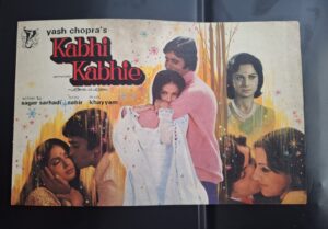 KABHI KABHIE Bollywood movies booklet
