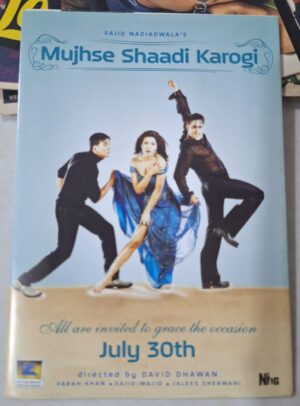 MUJHSE SHAADI KAROGI Bollywood movies booklet