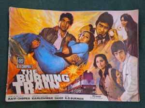 THE BURNING TRAIN Bollywood movie booklet
