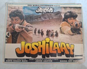 JOSHILAAY Bollywood movie booklet