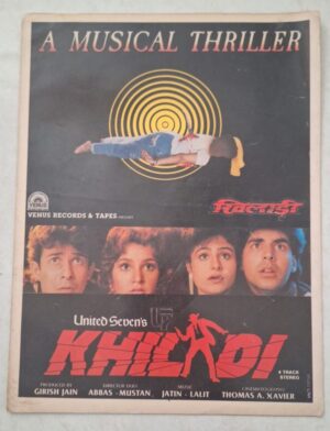 KHILADI Bollywood movie booklet