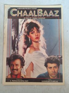 CHAALBAAZ Bollywood movie booklets