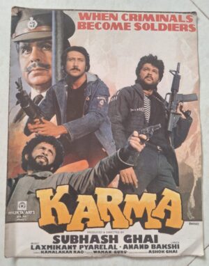 KARMA Bollywood movie booklets