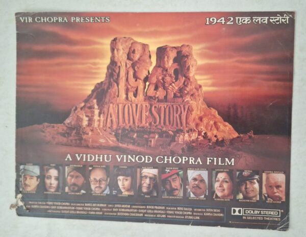 1942 THE LOVE STORY Bollywood movie booklets