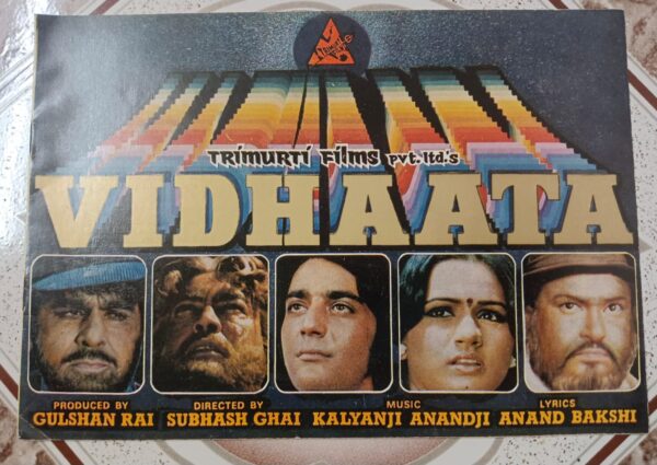 VIDHAATA Bollywood movie booklets