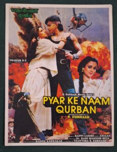 PYAR KE NAAM QURBAN Bollywood movie booklets