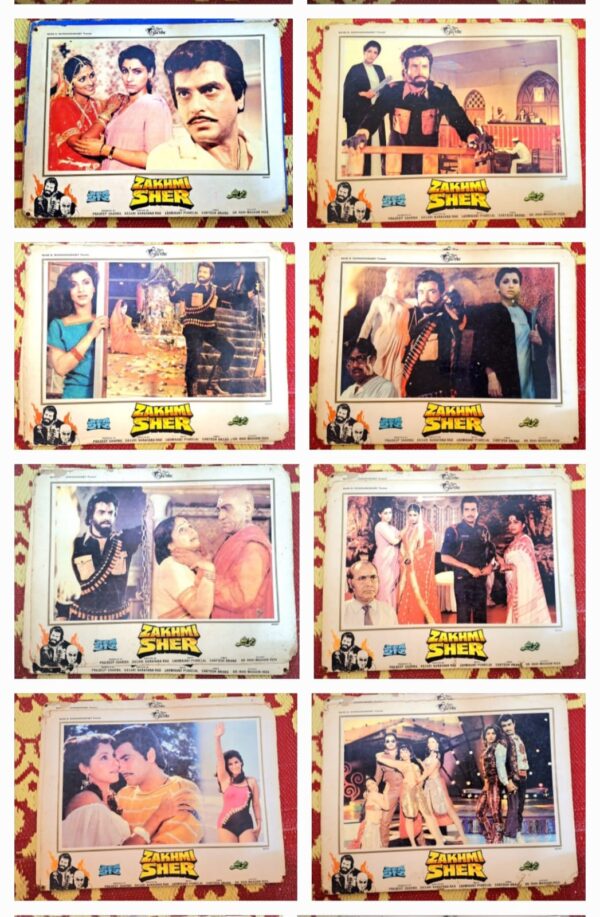 ZAKHMI SHER Bollywood movies lobby card
