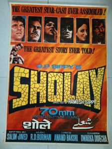 SHOLAY Bollywood movies booklet