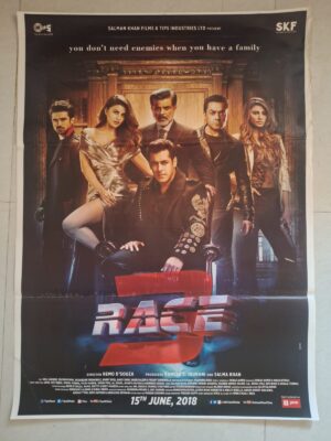 RACE 3 Bollywood movies poster