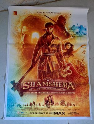 SHAMSHERA Bollywood movies poster