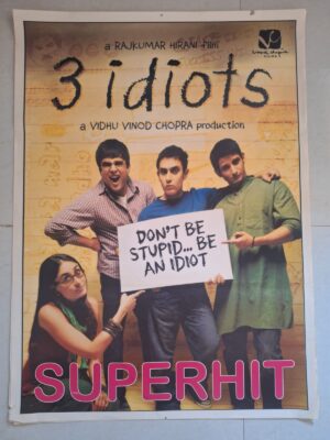 3 IDIOTS Bollywood movies poster