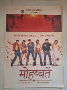 MOHABBATEIN Bollywood movies poster