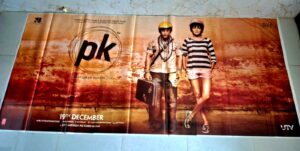 PK Bollywood movies six sheet poster