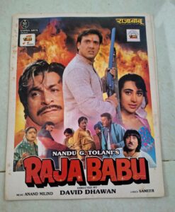RAJA BABU Bollywood movies booklet
