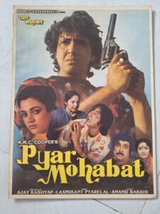 PYAR MOHABAT Bollywood movies booklet