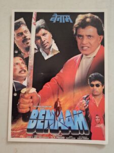 BENAAM Bollywood movies booklet