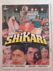 SHIKARI Bollywood movies booklet