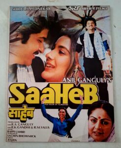 SAAHEB Bollywood movies booklet