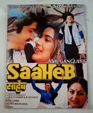 SAAHEB Bollywood movies booklet