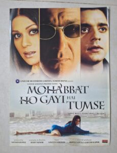 MOHABBAT HO GAYI HAI TUMSE Bollywood movies booklet