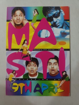 MASTI Bollywood movies booklet