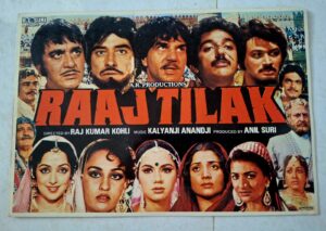 RAAJ TILAK Bollywood movies booklet