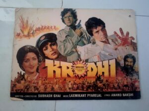 KRODHI Bollywood movies booklet