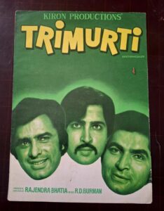TRIMURTI Bollywood movies booklet