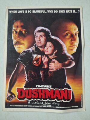 DUSHMANI Bollywood movies booklet